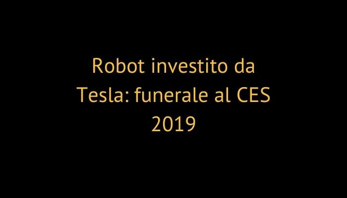 Robot investito da Tesla: funerale al CES 2019