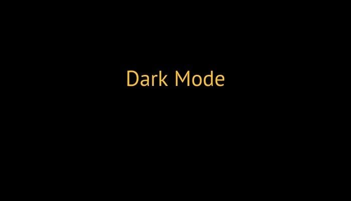 Dark Mode