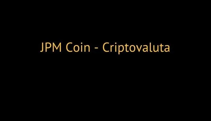 JPM Coin - Criptovaluta