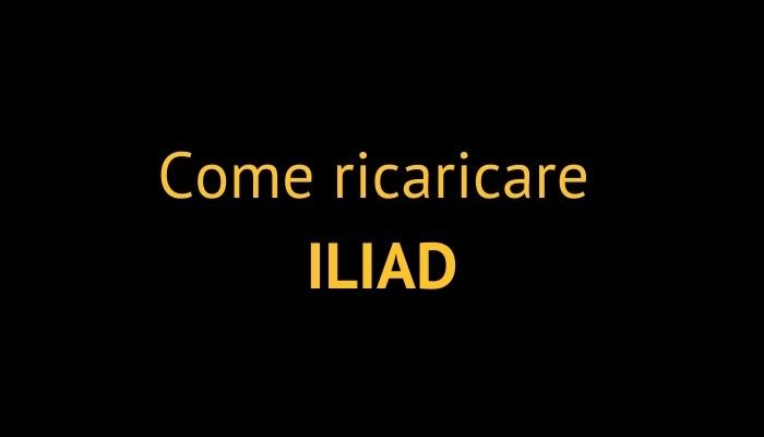 come ricaricare iliad