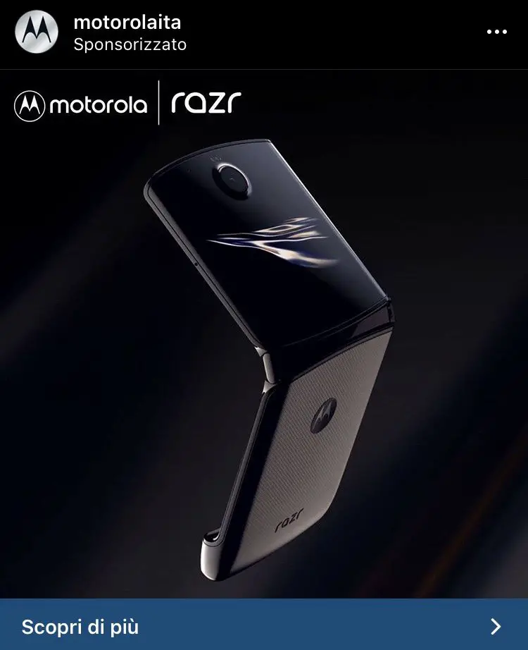 motorola pieghevole razr banner