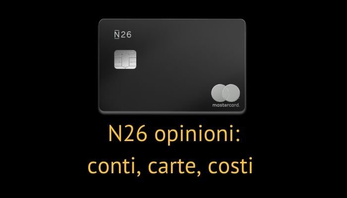 n26 opinioni carte conti costi