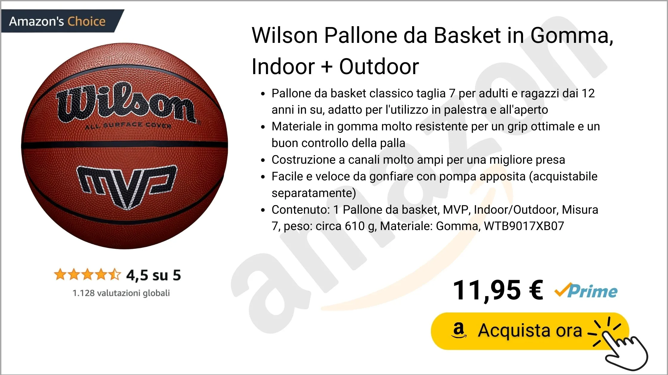 Pallone Wilson MVP basket