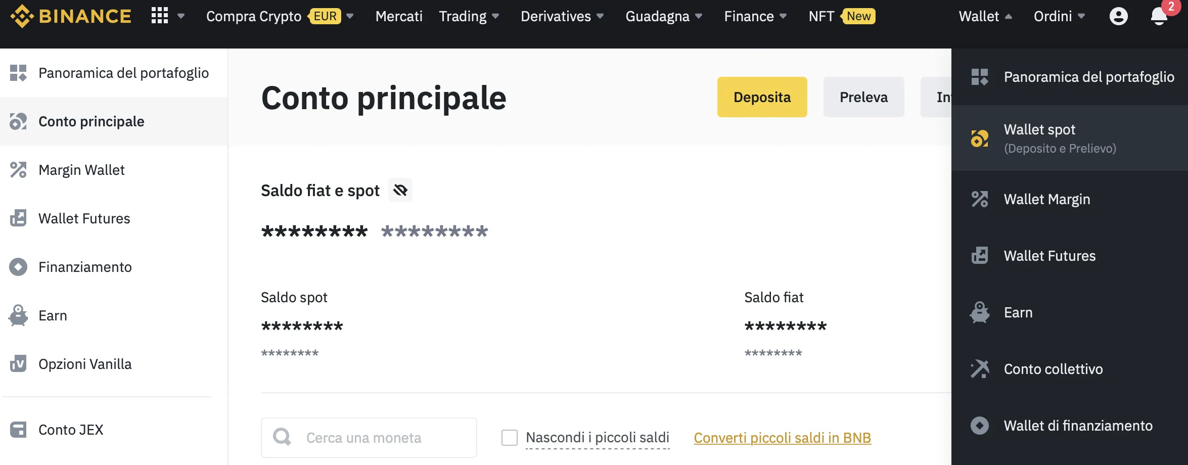 wallet spot binance, Come trasferire Ethereum da Binance a MetaMask