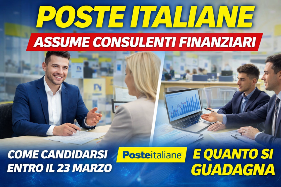 come diventare consulenti finanziari per poste italiane