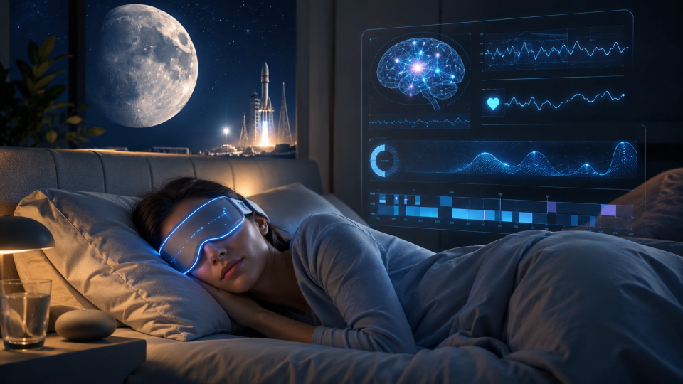 maschera per dormire AI