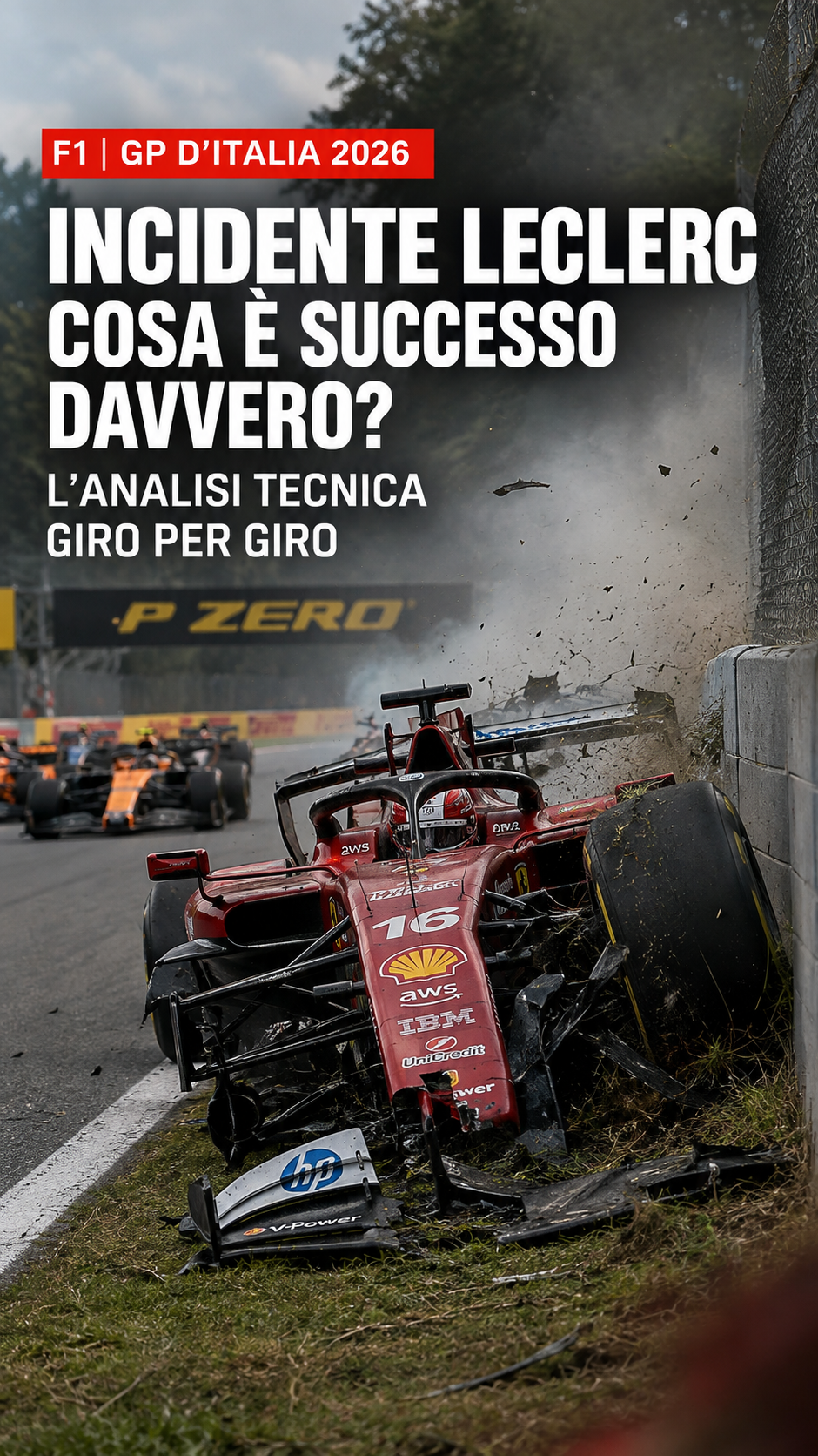 incidente leclerc monza